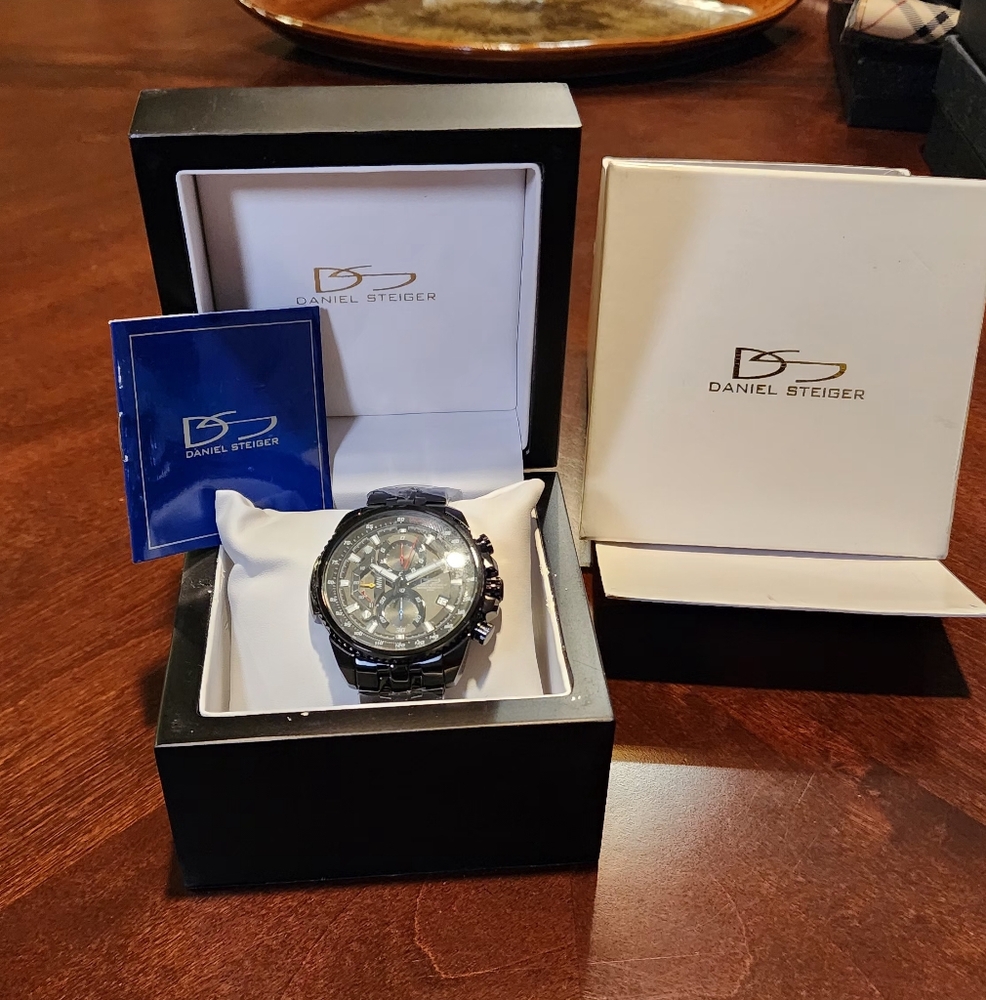 Black Men's Daniel Steigor Watch